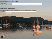 Tablet Screenshot of members.acadiachamber.com
